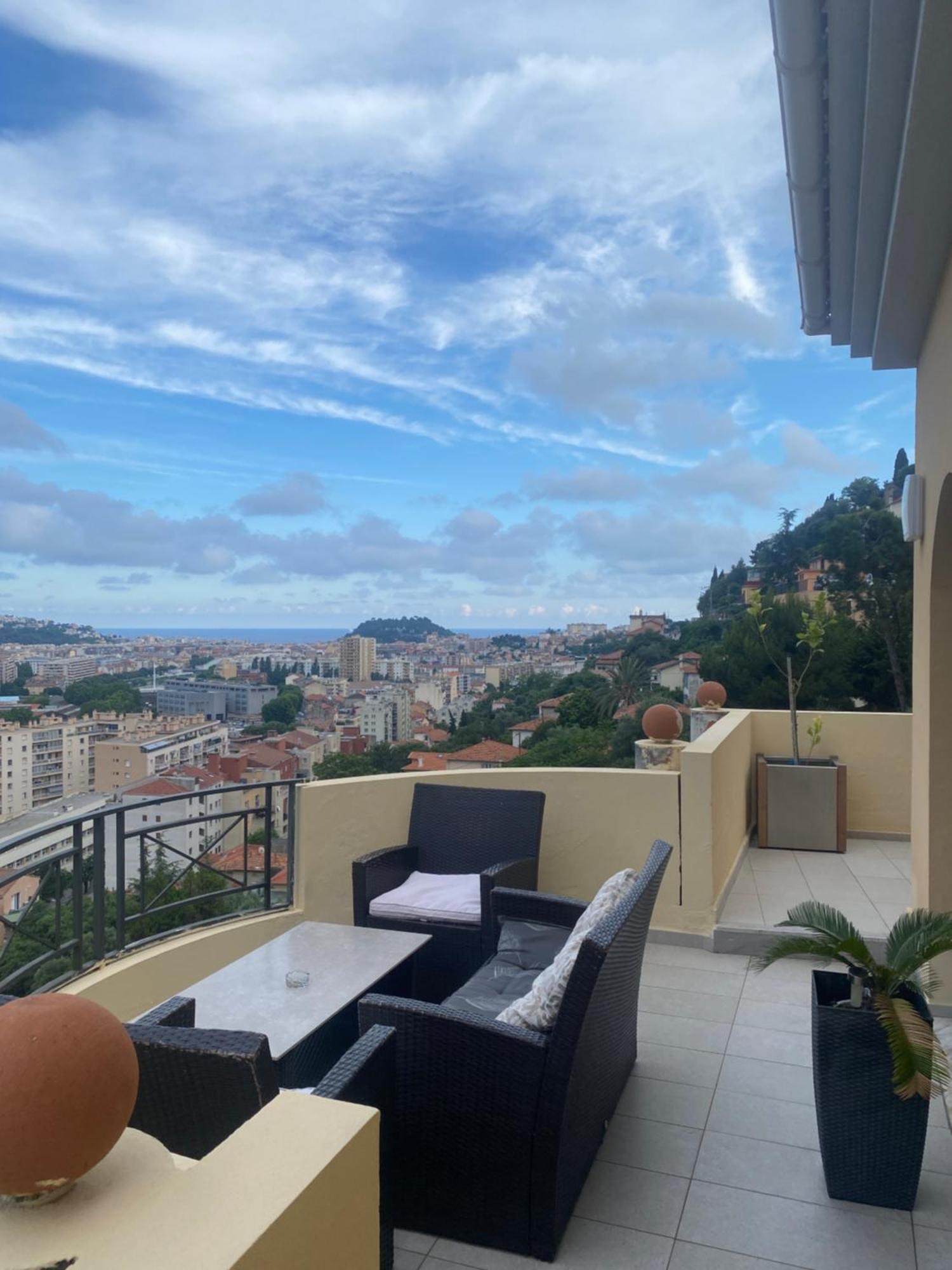 Appartement-Nice 01 Vue Mer - Panoramique Wifi-Parking Esterno foto