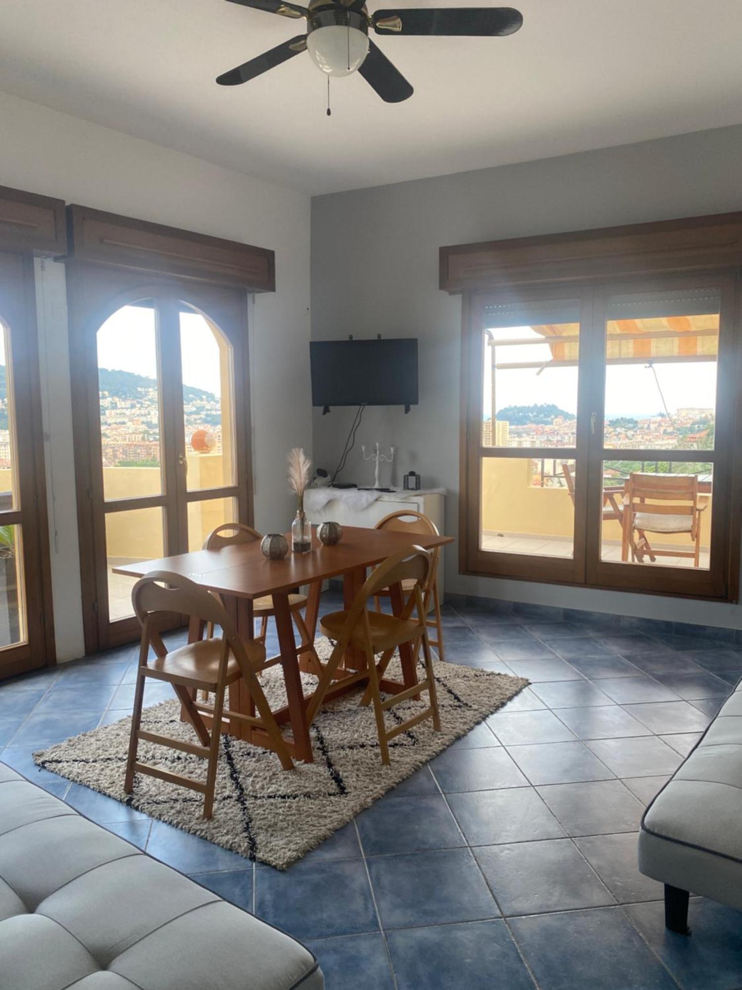 Appartement-Nice 01 Vue Mer - Panoramique Wifi-Parking Esterno foto