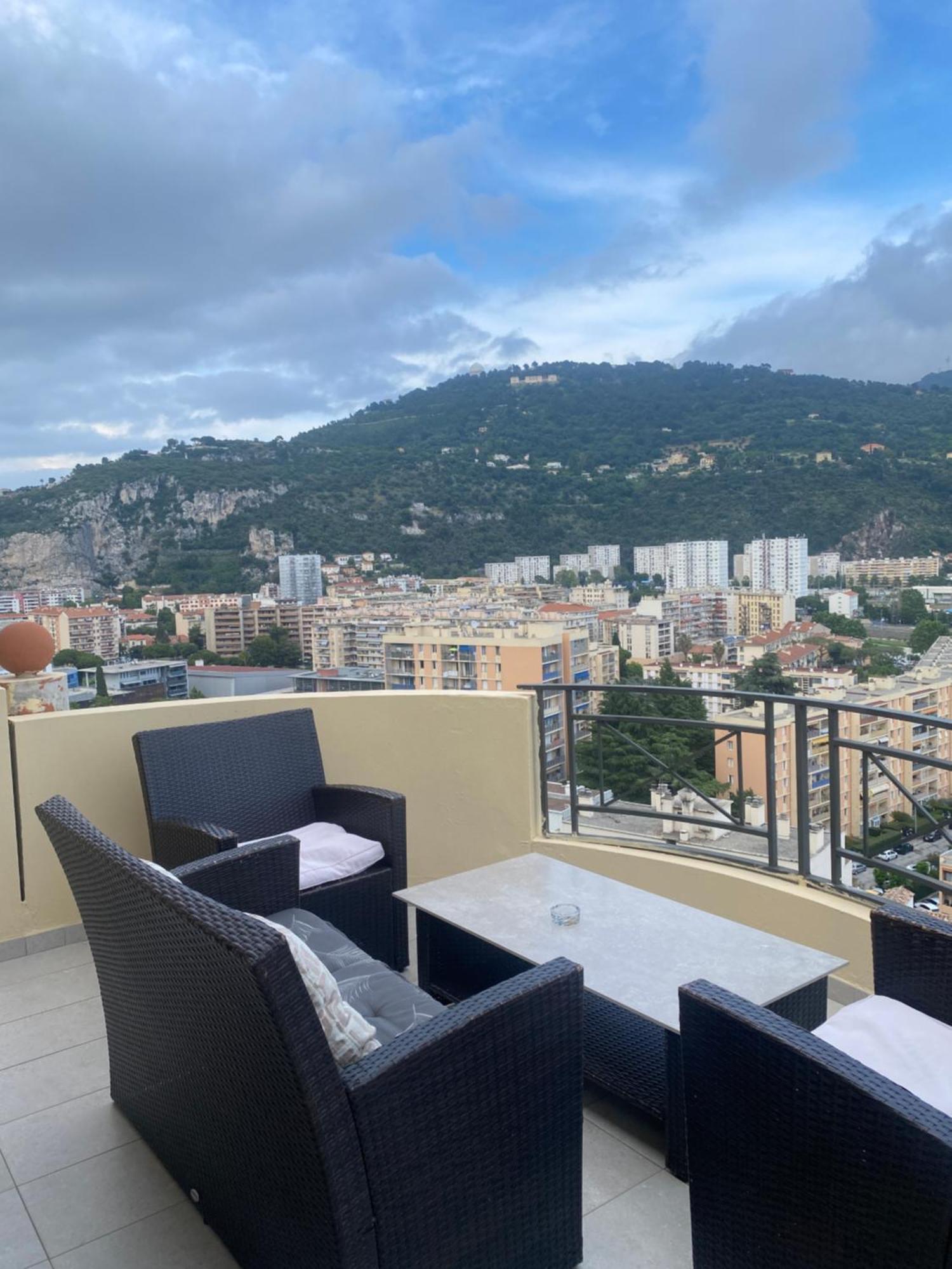 Appartement-Nice 01 Vue Mer - Panoramique Wifi-Parking Esterno foto