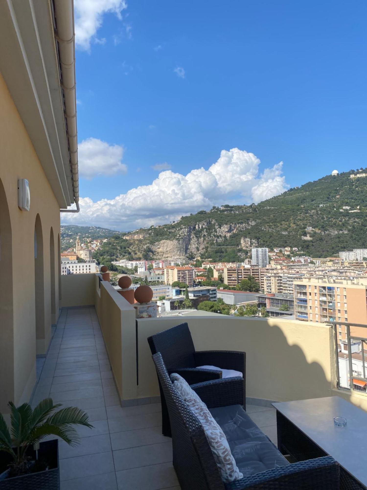 Appartement-Nice 01 Vue Mer - Panoramique Wifi-Parking Esterno foto